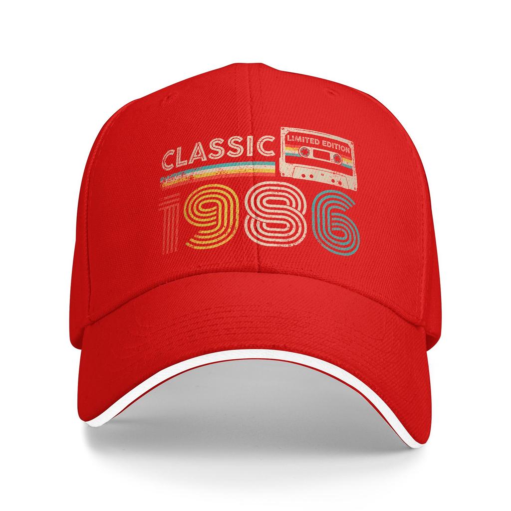 Gorra De Béisbol Clásica Vintage De 1986 Con Diseño De Casete Gorra Trucker Con Estampado Para Hombre Gorra De Moda De Calidad