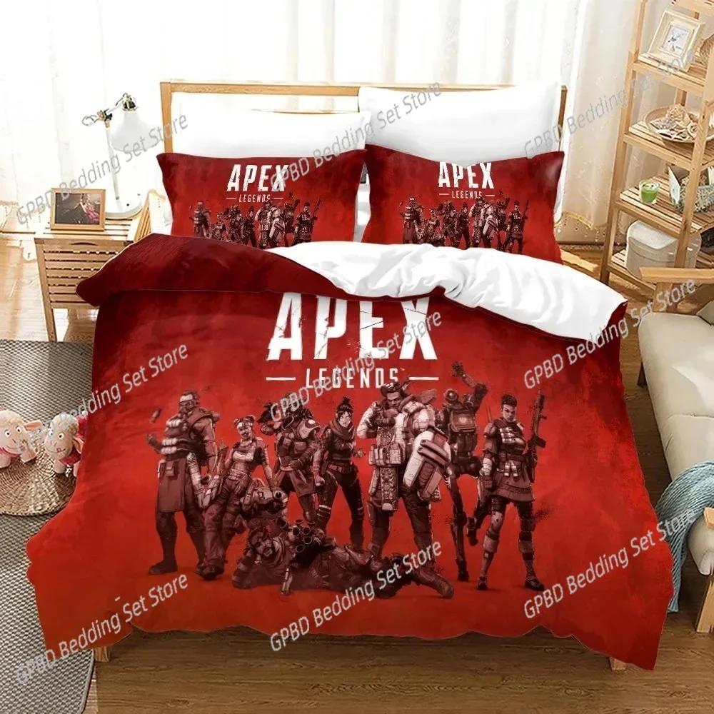 APEX Legends 3D НОВЫЙ Пододеяльник Наволочка Комплект Постельного Белья Взрослый Мальчик Девочка Украшение Спальни Детский Односпальный Двуспальный Большой