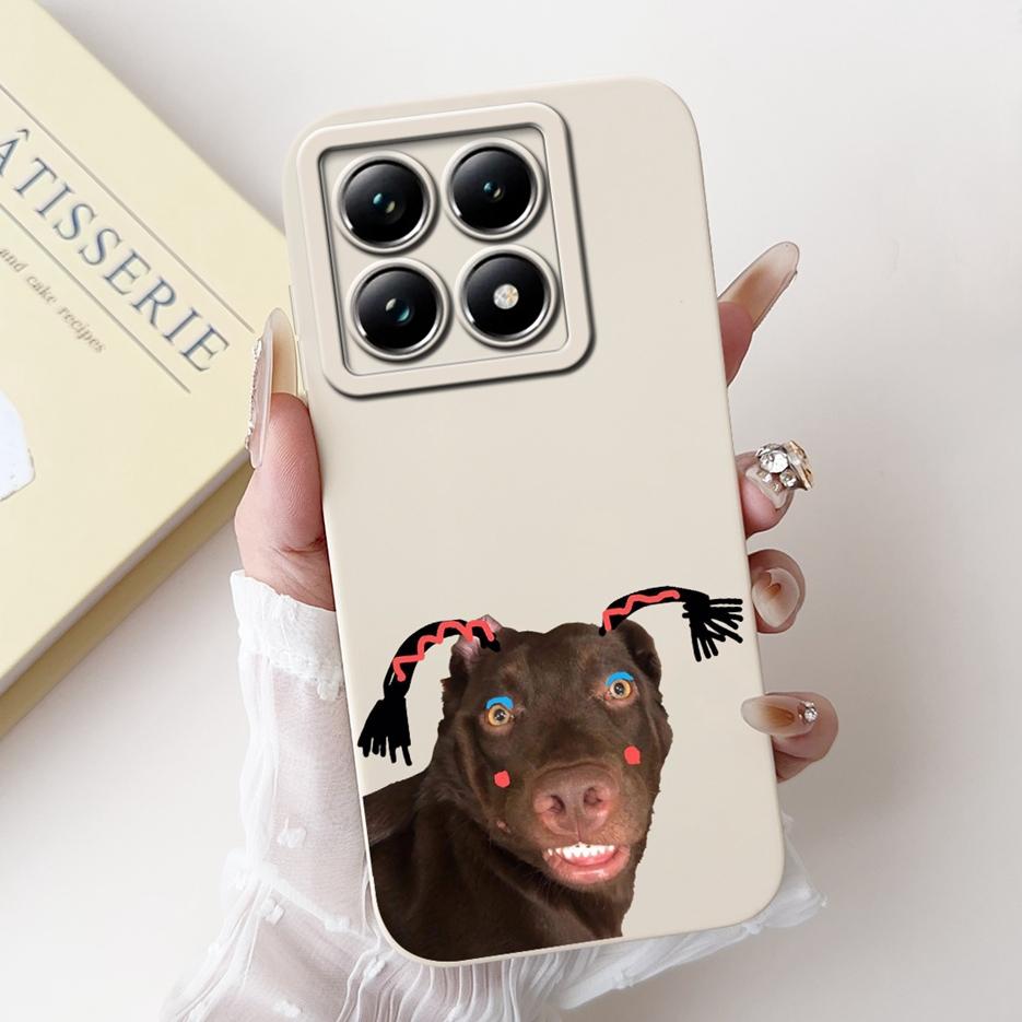 For Xiaomi 14T Pro Case Cute Dog Cartoon Cover Soft TPU Full Cameras Protection Shell For Xiaomi Mi 14T Pro Mi14T 5G Phone Cases