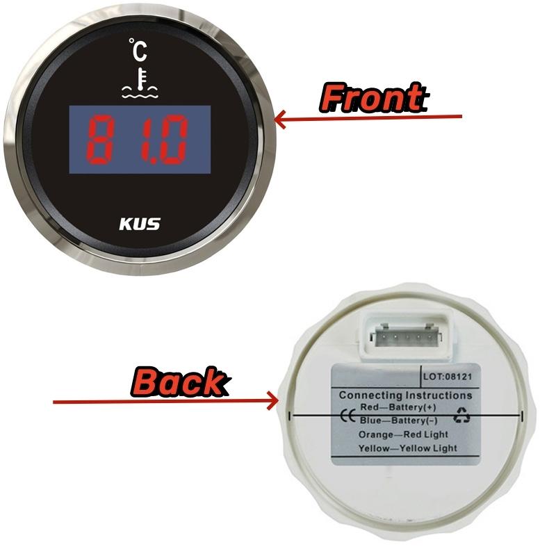KUS Цифровые датчики температуры воды 25-120℃ Входной сигнал 287.4-22.4ohm Датчики температуры воды Рабочее напряжение 12в/24в для Автомобиля Лодки
