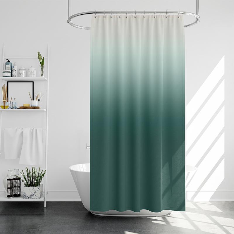 Разве это не скандинавский простой градиент, занавеска для душа, ванная комната, дверь, перегородка, занавеска, ткань из полиэстера, водонепроницаемая и устойчивая к плесени