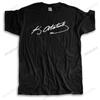 New T Shirt Black Funny Tops for Men Tshirt Ataturk T Shirt Ataturk Signature Unisex Printing Loose T-shirt Teenagers Cool Tops