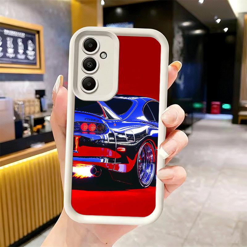 Phone Case for Samsung Galaxy A17 A16 A15 A14 A13 Electroplated Style Sports Car A56 A36 A26 A55 A35 A25 A54 A34 A24 A53 A33 A23