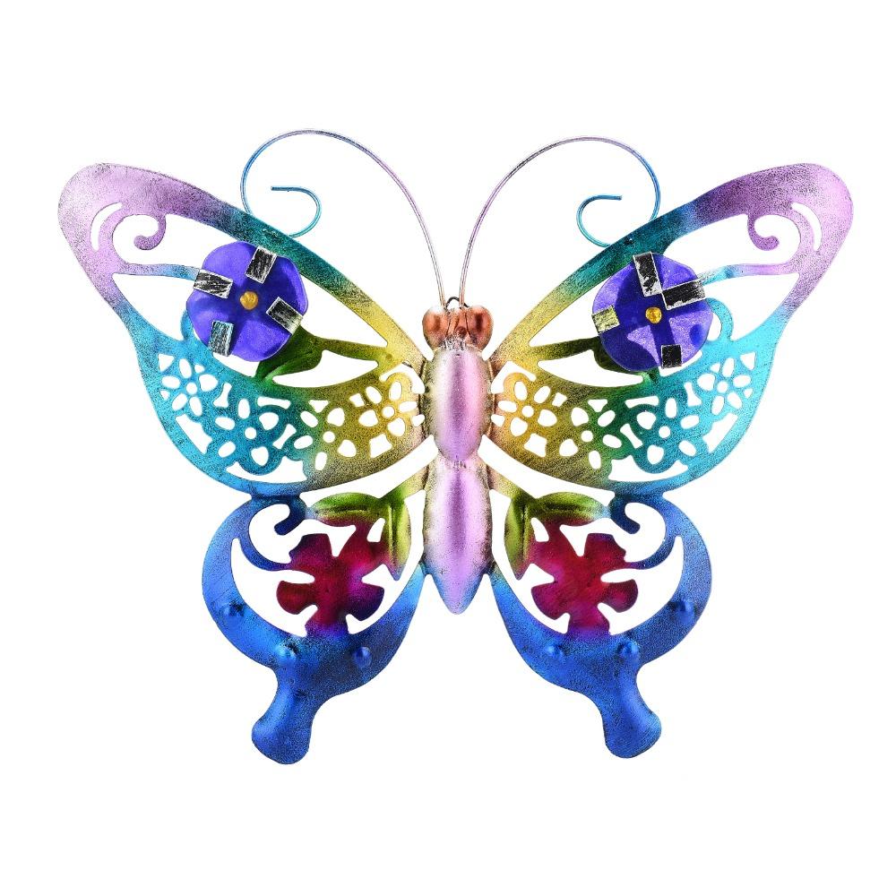 3D Design Butterfly Window Hanging 11.02*13.78in Wall Sculpture Office Decoration
