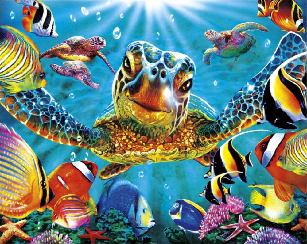 Животное 5D Алмазная картина Полный алмаз Лошадь Сова Попугай Панда Круглая Алмазная мозаика Узор Домашнее украшение Diy Ручная работа Wall St