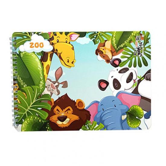 Детская тихая занятая книга Монтессори, детская развивающая игрушка, пастбище, сортировка животных, матчевая игра, детская наклейка, игрушка для детской книги