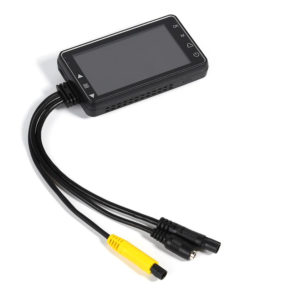 SE300 1080P Мотоциклетный видеорегистратор Передний и задний обзор Мотоциклетная видеорегистраторная камера 3-дюймовый RGB Высокая яркость Черный Ночное видение