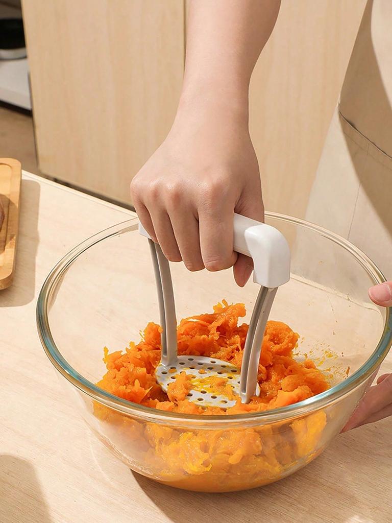 1 шт. Ручная толкушка для картофеля для детского питания, Пресс для картофеля из нержавеющей стали, Кухонный инструмент, Пресс для чеснока