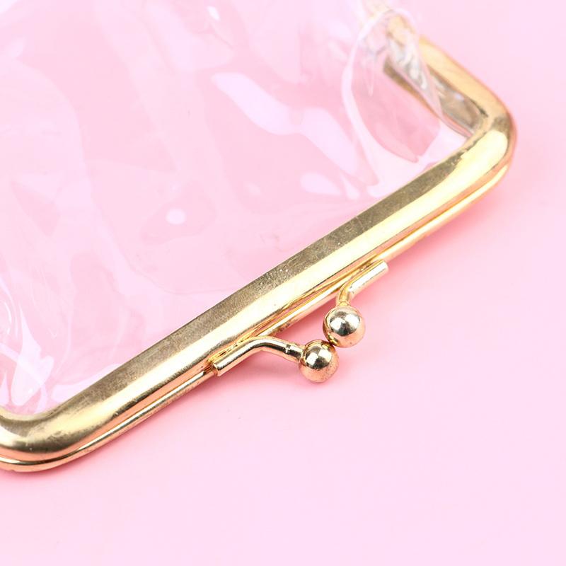 Мини-мешочки для денег Карта автобуса Зажим-«железный рот» Держатель для кредитных ID-карт Маленький Прозрачный кошелек для монет Кошелек для мелочи