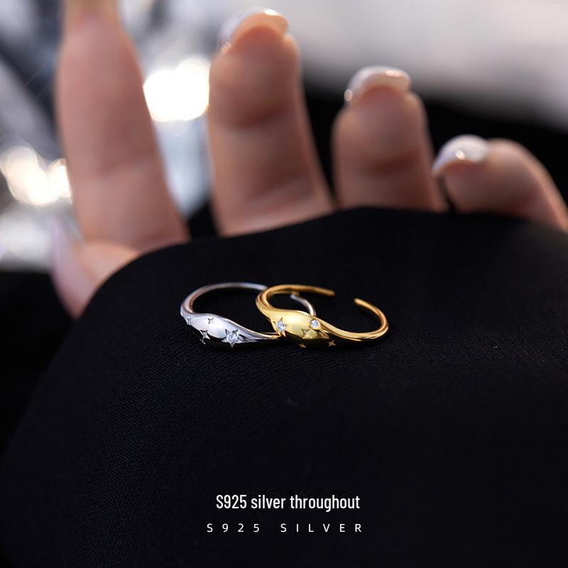 Кольцо Banyan Tree S925 Silver Polaris Oval Star Diamond Ring - французский дизайн для женщин