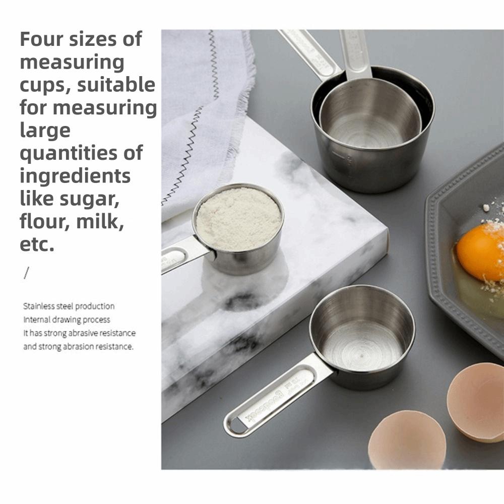 8Pcs Stackable Spoons Measuring Cups Measuring Spoons Set Scaled Baking Tools Cooking