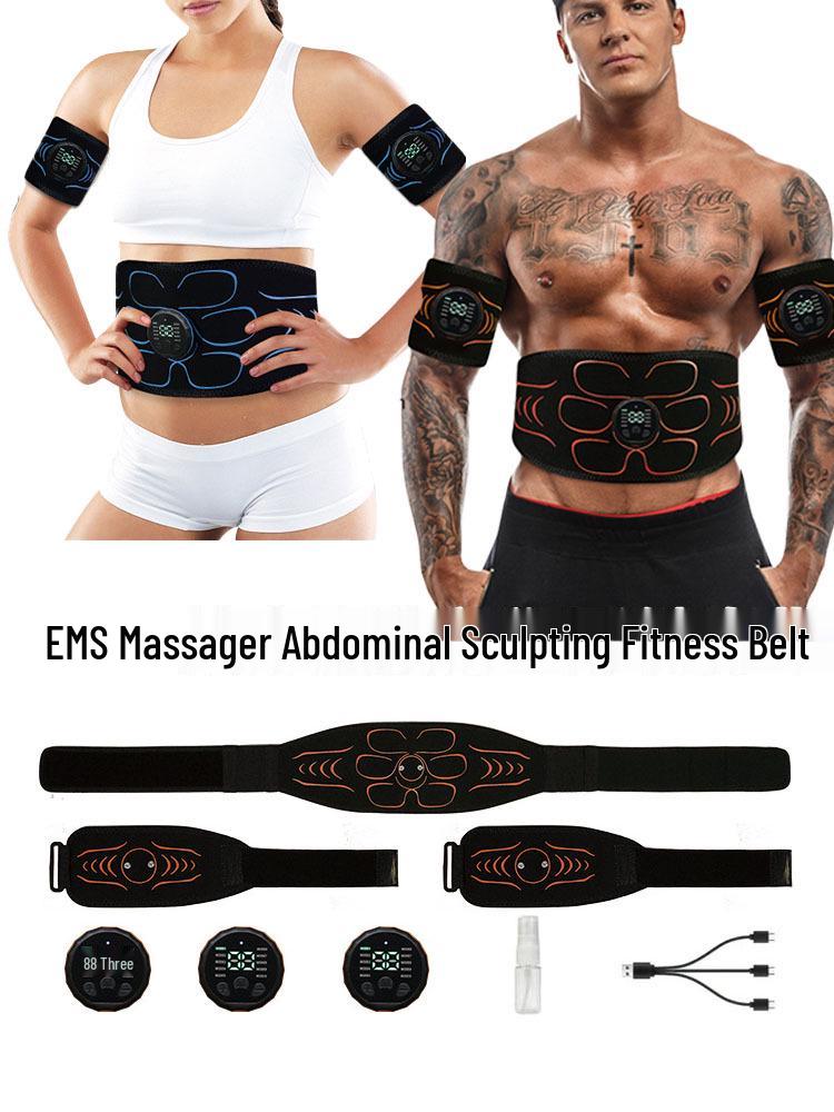 ЭМС-стимулятор мышц, abdominal exerciser, пояс для талии для фитнеса всего тела и силовых тренировок.