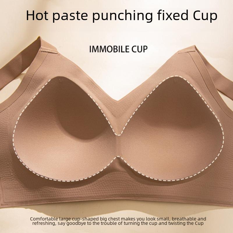 Высококачественный бесшовный спортивный бюстгальтер для женщин: Присборенный, тонкий, без оправы, регулируемый — идеально подходит для большой груди и обеспечивает боковую поддержку