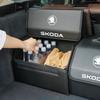 HFB4 Foldable Car Trunk Organizer Box Storage Tidying Bag For Skoda Yeti Kamiq Kodiaq Karoq Octavia Fabia Rapid Vrs Mk3 Superb A5 A6