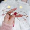 Sunglasses Metal Ultra-light Frame Trendy Special-shaped Anti-blue Light Glasses Internet Celebrity Hot Style Myopia