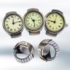 Women's Vintage Punk Style Creative Round Alloy Quartz Finger Ring Watch