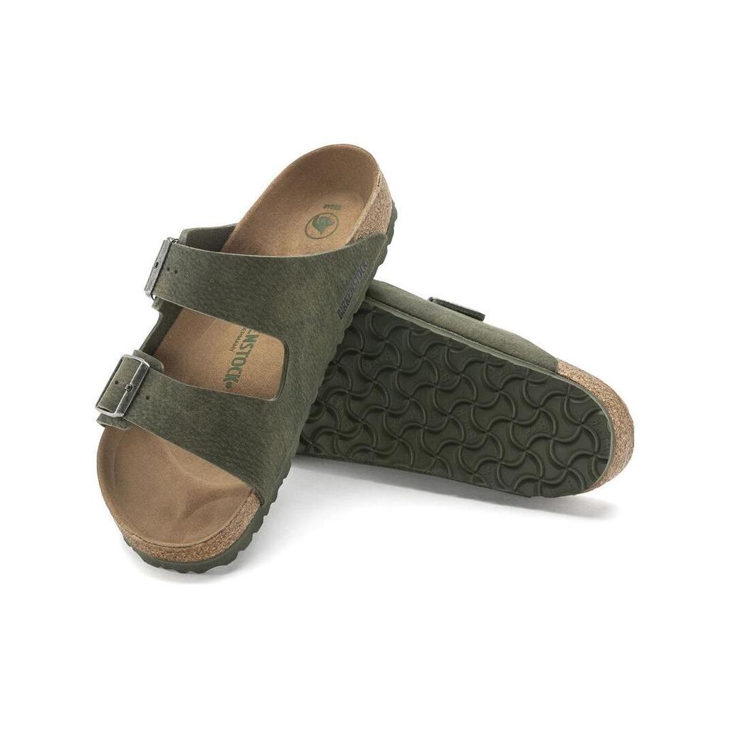 Birkenstock Arizona Веганские Дышащие Мягкие Удобные Толстая Подошва EVA Бесшумные Шлепанцы Мужские шлепанцы Оливково-Зеленый 1024550