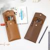 PU Leather Pen Pouch Large Capacity Pen Case Creative Stationery Storage Bag  School Office
