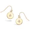 [Q7528] - Позолоченные серьги «Бохо» - 11 мм (Северная звезда)