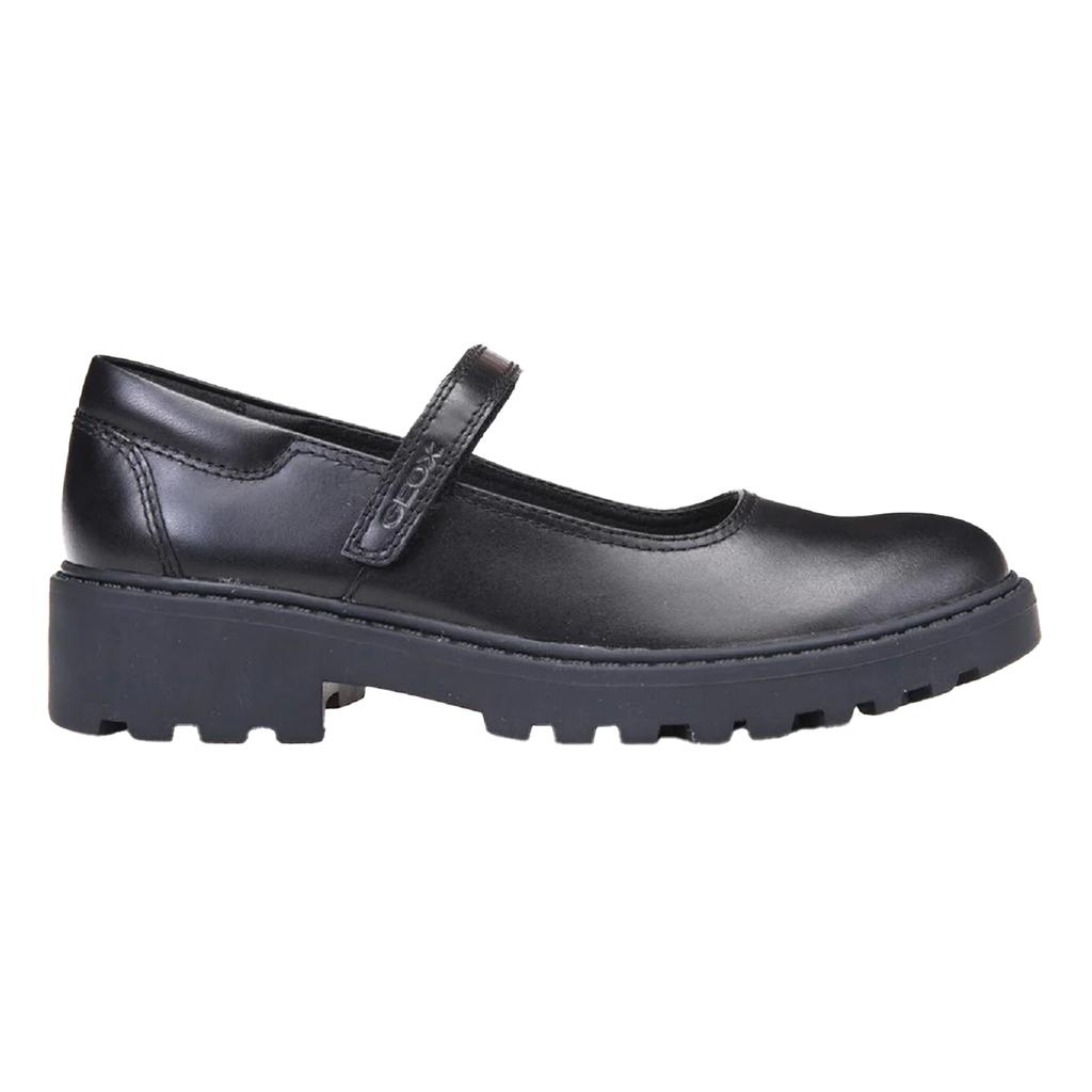 Geox Girls J Casey G. P Leather School Shoes