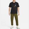 Nike T Shirts Men's Black Crew Neck Moderate Straight Fit DR7967-010