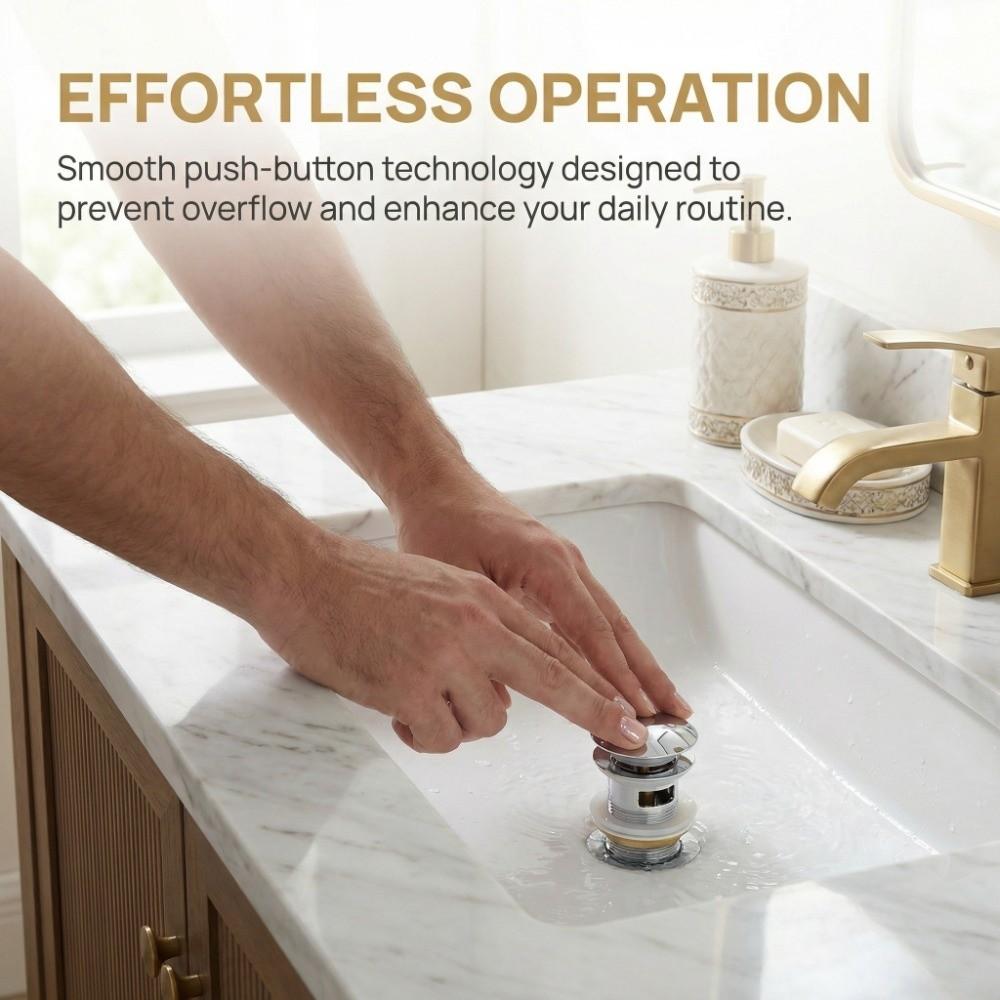 Stainless Steel Sink Drain Chrome Plated Bathroom Accessory Stable Drain Pipe Bathroom Use