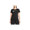 Футболка Swoosh Run Quick-Dry с коротким рукавом, женская, черная DM7778-010