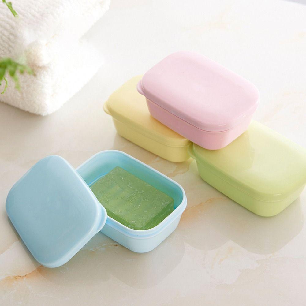 Leakproof with Lid Soap Dishes Soap Container Soap Holder Soap Box Bar Soap Case