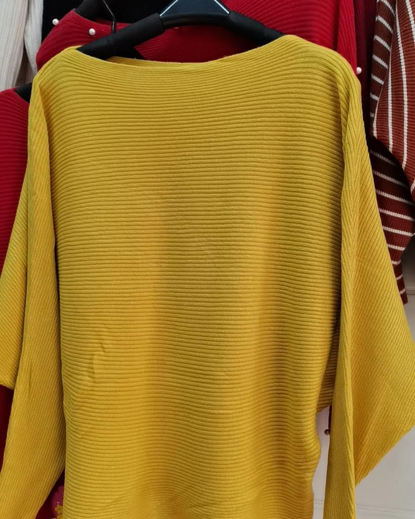 Autumn and Winter Hot Selling One-neck Bat Sleeve Plus-size Women's Pullover Knit Base Layer