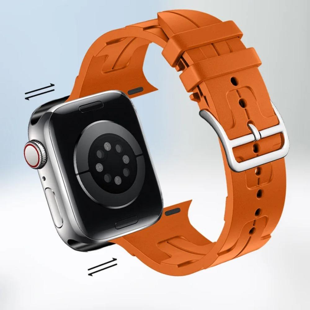 Силиконовый ремешок для Apple Watch Band 46 мм 42 мм 45 мм 41 мм 49 мм 44 мм 40 мм Мягкий браслет iWatch Series 10 Ultra 9 8 7 6 5 SE 4 Ремешок