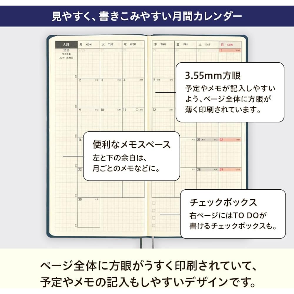 Hobonichi Notebook 2025 WeeksMega Thai & Chief/Cherry January Beginning Weekly Notebook Weekly Le...