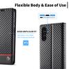 LC.IMEEKE For Samsung Galaxy A15 5G/A15 4G Phone Case Carbon Fiber Texture Shell PU Leather Cover