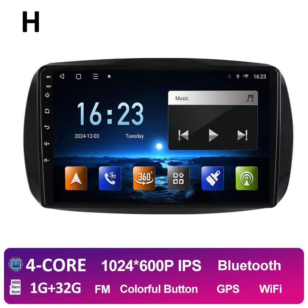 GPS Навигация Для Mercedes Smart 453 Fortwo 2014 2015 2016 2017 - 2020 Android Auto DSP Стерео QLED IPS Экран 4G Аксессуары