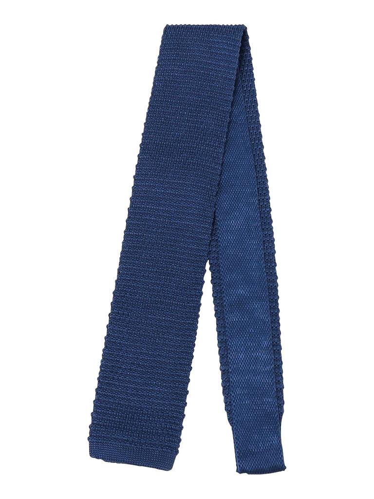 Цвета Корабли Шелк Полиэстер Вязаный Галстук 218230198 Синий Один Размер