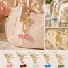 Red Cherry Cherry Keyring Pearl Bow Cherry Bag Pendant Trendy Cherry Keychain  For Women