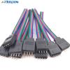4-контактный 10 см LED RGB ленточный светодиодный коннектор Штекер Папа Мама Разъем Соединительный Кабель Провод Для 5050 RGB RGBW Светодиодной Ленты