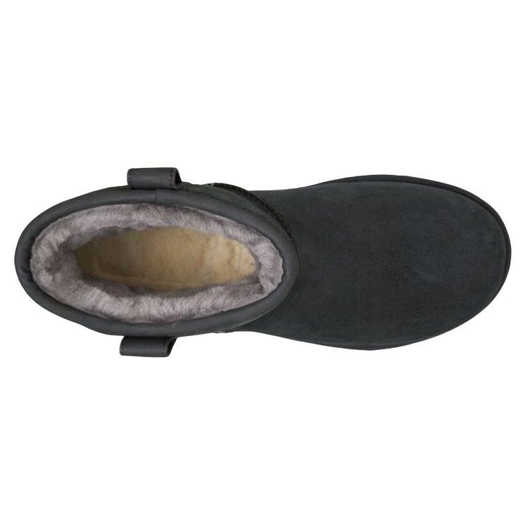 UGG Классические мини-стежки, теплые, нескользящие, удобные, повседневные, короткие, до середины голени, мужские ботинки, черные 1008621-BLK