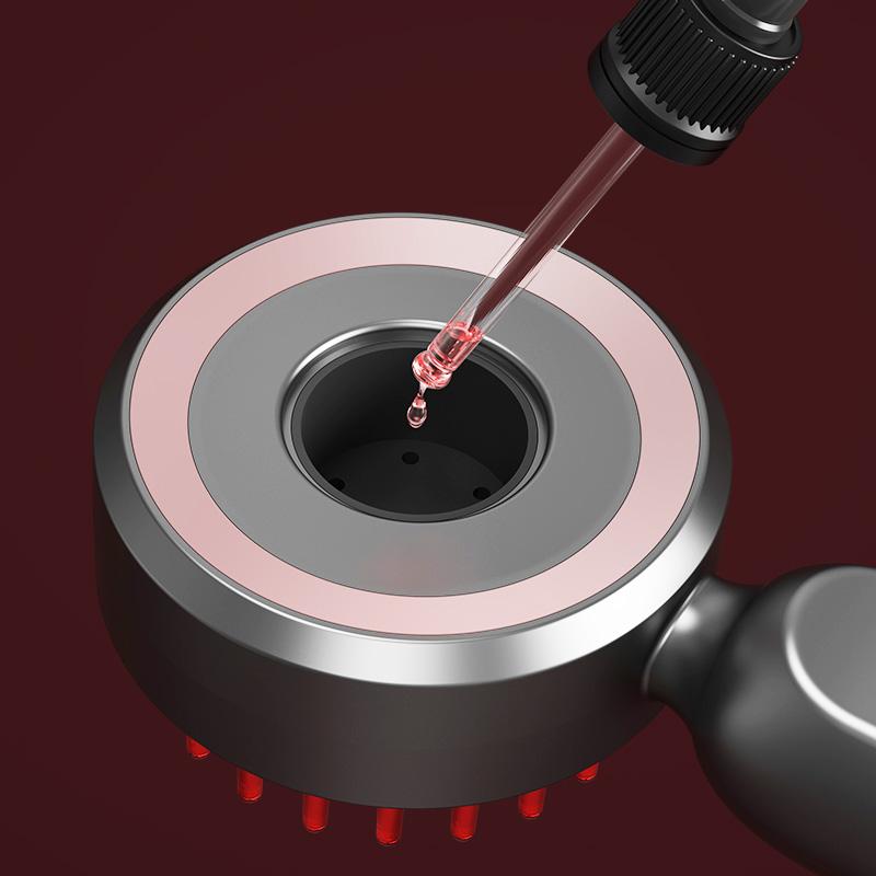 Scalp Essential Oil Massage Comb Electric Red and Blue Hair Care Hair Tonic Scalp Applicator ball hair Comb Hair Massager