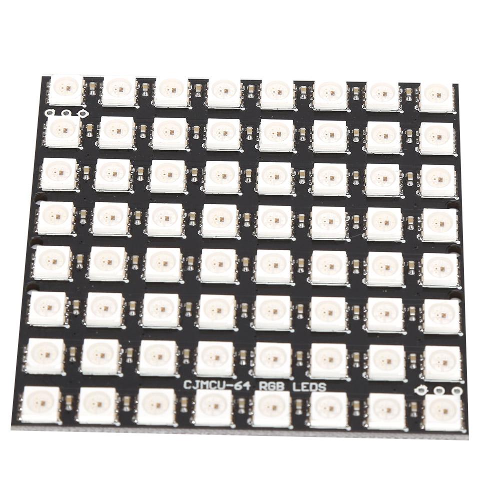 64Digit LED Development Board with Built In Full Color Driver WS2812 5050 RGB LED 5VDC