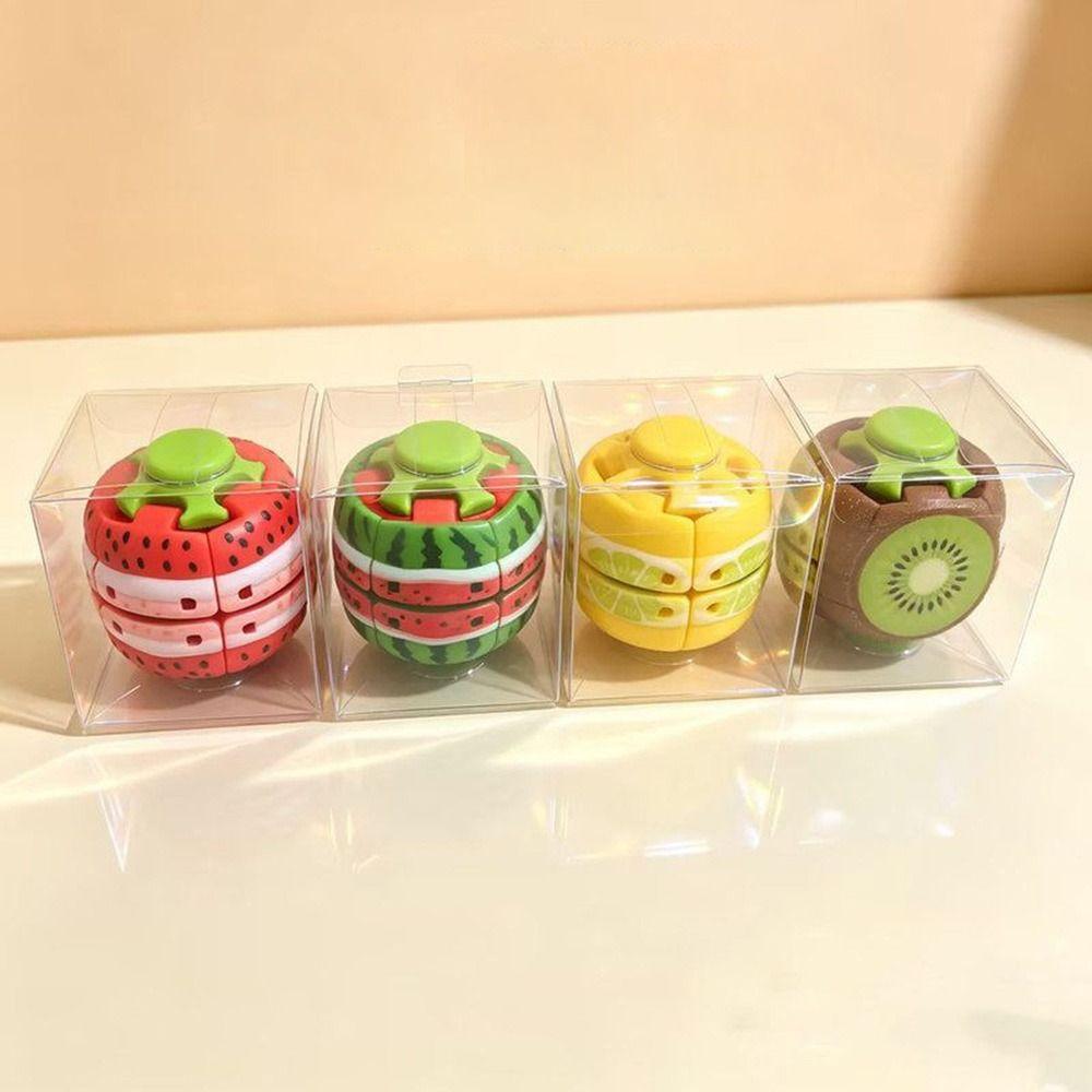 PP Fruit Spinner Toy Press and Rotate 3D Printed Fidget Toy Leisure Entertainment
