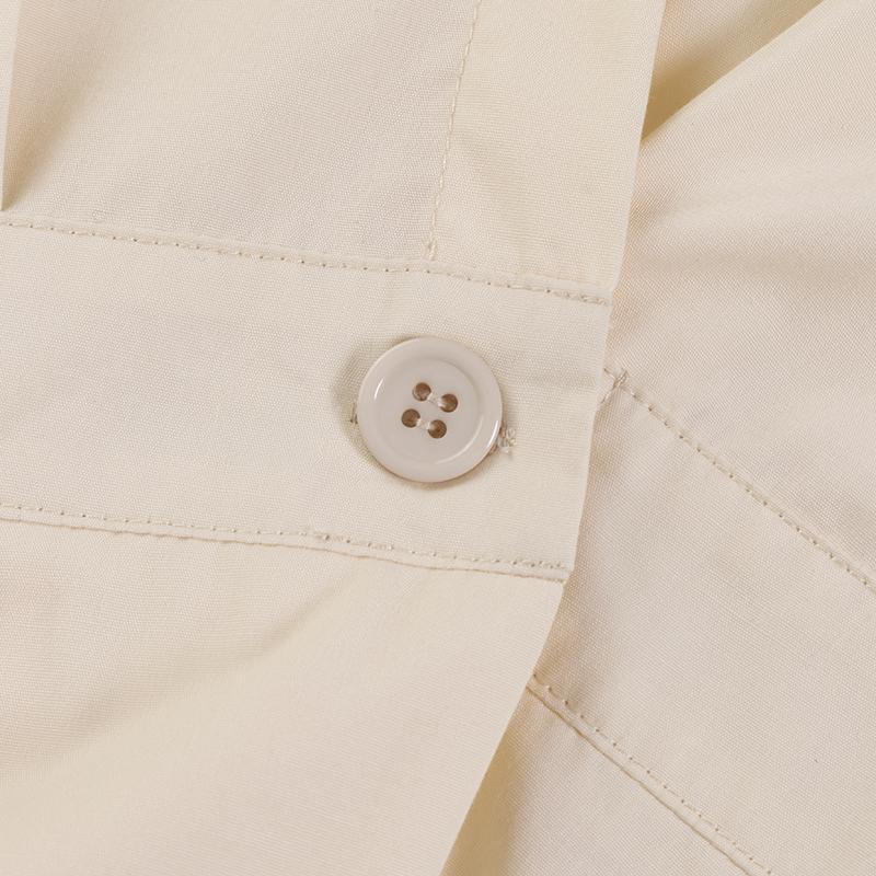 Женское повседневное свободное длинное платье с отложным воротником и длинным рукавом