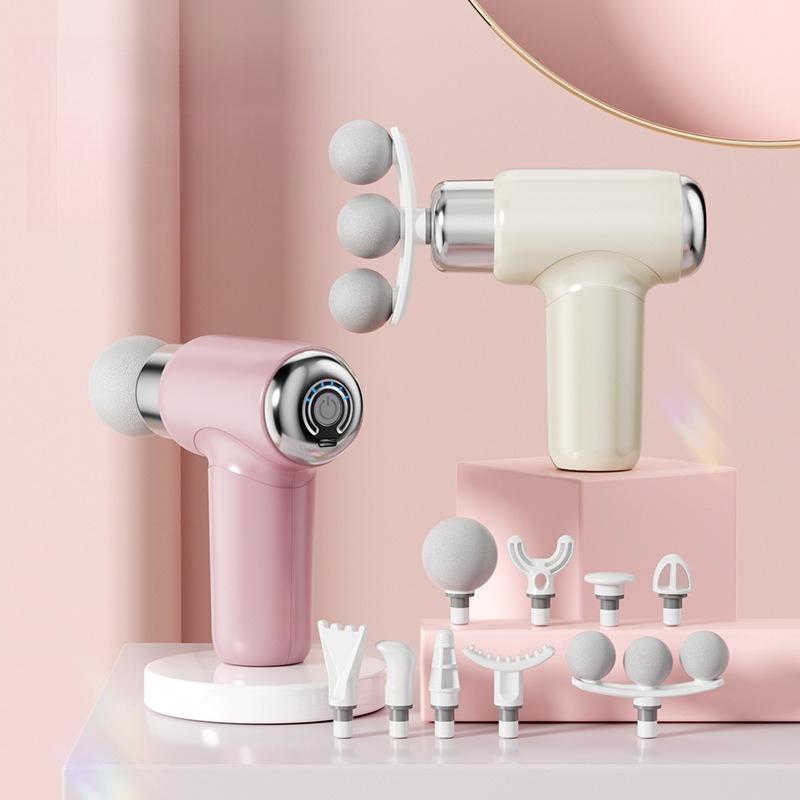 9-Head Mini Electric Fascia Gun Massager for Neck and Fascia