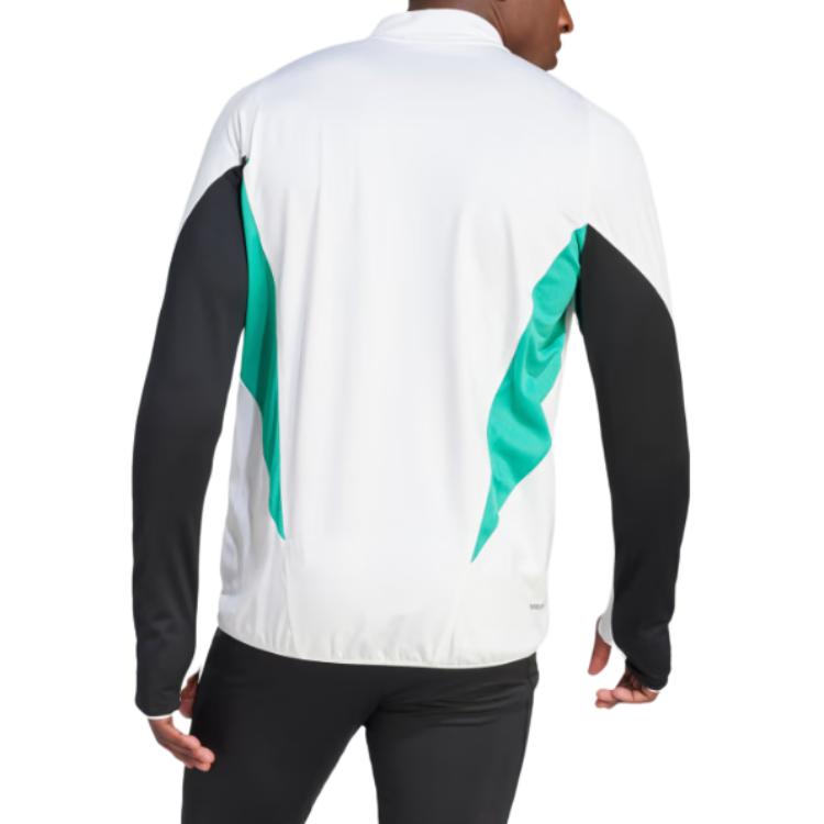 Adidas Футболка Manchester United Tiro 23 Pro с надписью и принтом, дышащая, тренировочная, с длинным рукавом, мужская, Core-White IA7246