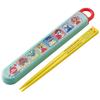 Paw Patrol Fruit Chopsticks and Chopstick Case Set, 16.5cm, for Children, Antibacterial, Made In Japan (ABS2AMAG-A)