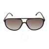 Carrera Gradient Brown Pilot Men S SunglaSSeS Carrera 257 S 0086 Ha 60