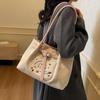New Fresh Kitty Handbag Stylish Cartoon Large-capacity Tote bag Suitable Shoulder Bag Single Shoulder Bag Kawaii Storage Handbag