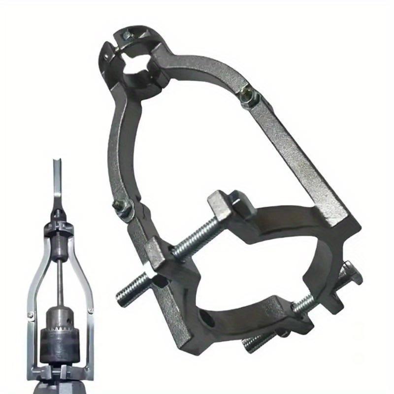 1Pc Square Hole Drill Fixed Bracket Steel Adapter for Woodworking Hole Saw Mortising Chisel Drill Bit Power Tool.