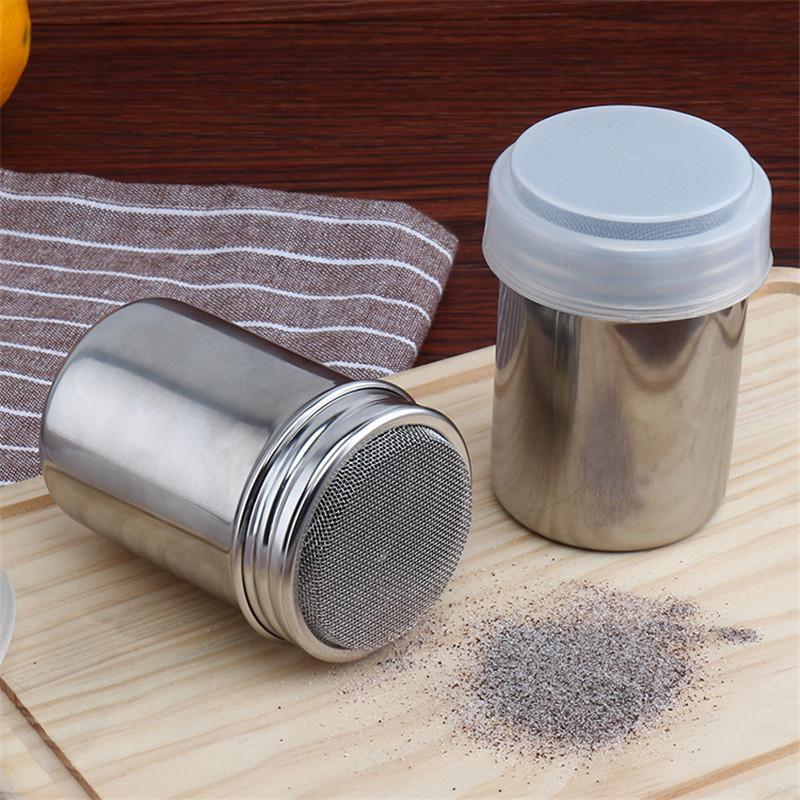 Stainless Steel Chocolate Shaker Icing Sugar Powder Cocoa Flour Coffee Sifter