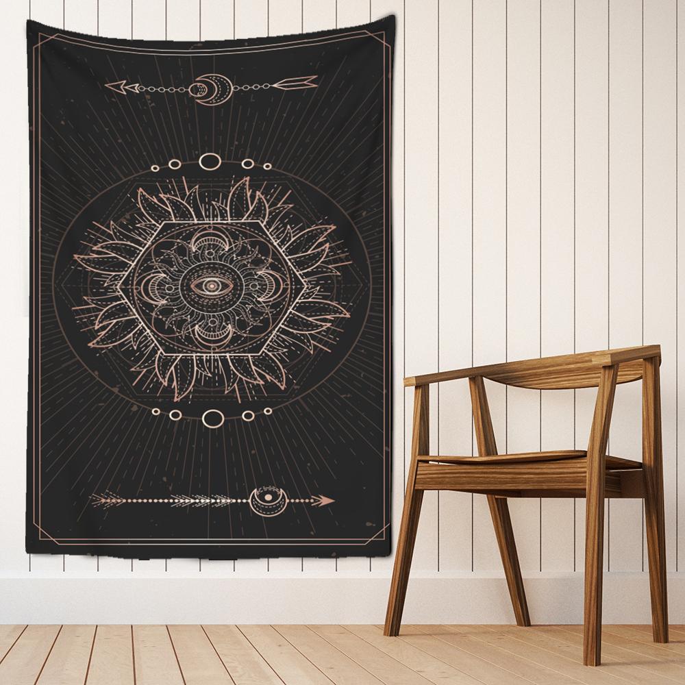 Карты Таро гобелен настенный узор Солнца и Луны Мандала богемный психоделический колдовство хиппи домашний декор