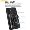For Samsung Galaxy S26+ Case with Slide Camera Lid PC + TPU Kickstand Phone Cover